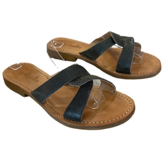 Cocobelle Aloha Slip On Open Toe Sandals Olive Green Women’s Shoes Size 8.5 - Picture 1 of 7